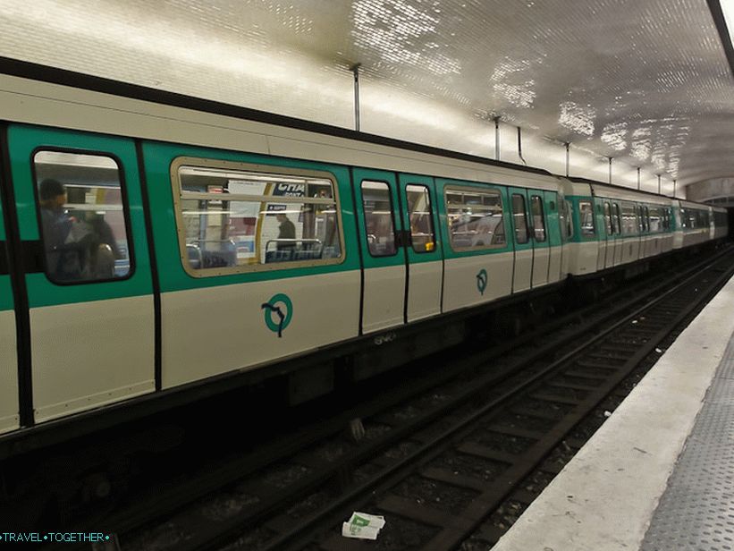 Paris Metro - vagoni s gumenim kotačima