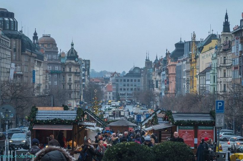 Vjenceslavov trg u Pragu - povijesni bulevar