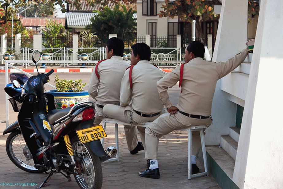 Policija u glavnom gradu Laosa