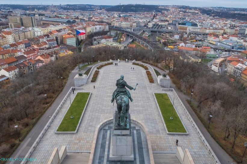 Spomenik Jan ižižka, brdo Vitkov, Prag