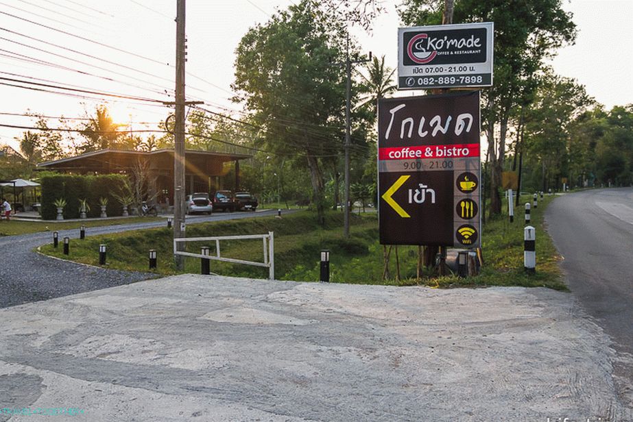 Izvrstan euro-kafić na putu Hat Yai - Krabi