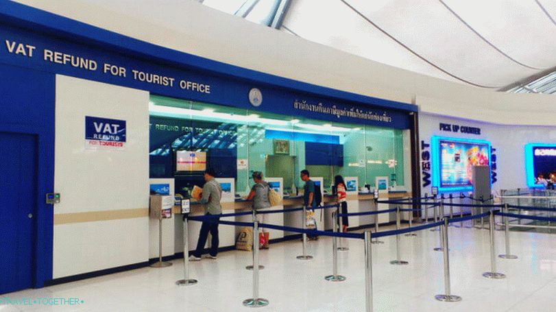 Vat Refuld šalter u zračnoj luci Suvarnabhumi
