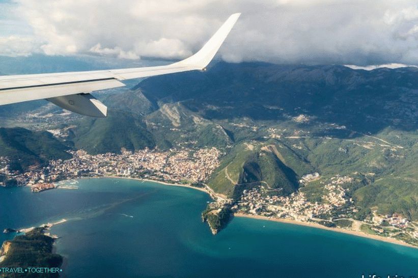 Crna Gora iz aviona (Budva)