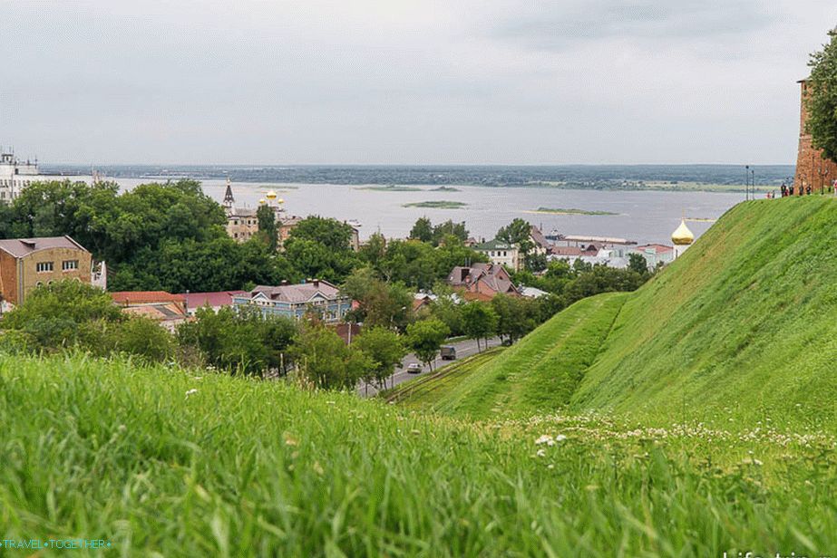 Nižnji Novgorod, pogled na Volgu s kongresa Zelensky