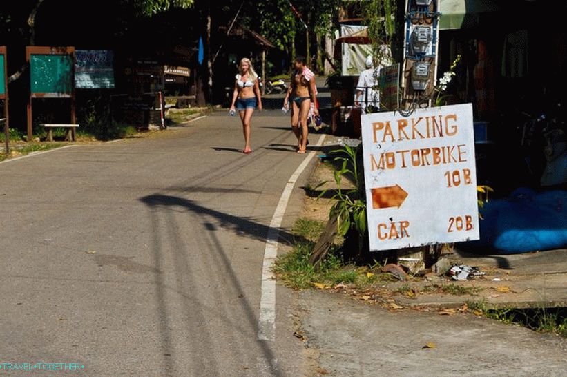 Pointer to lime parking