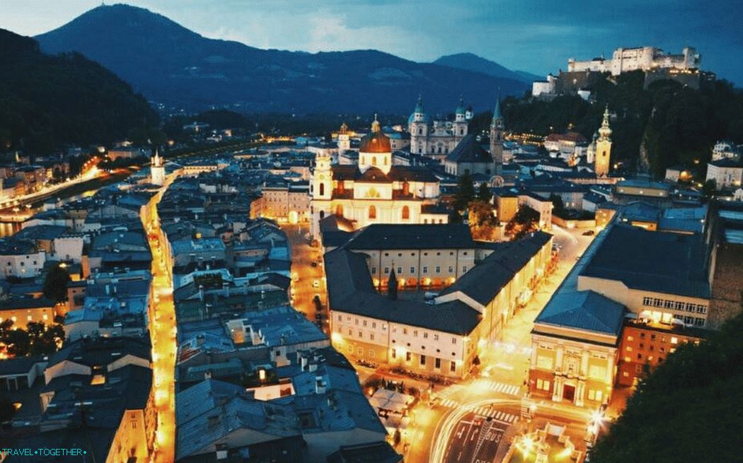 Salzburg noću