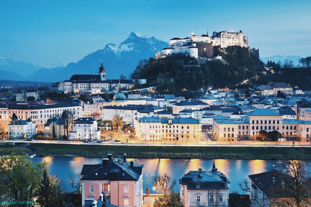 Pogled na tvrđavu Hohensalzburg