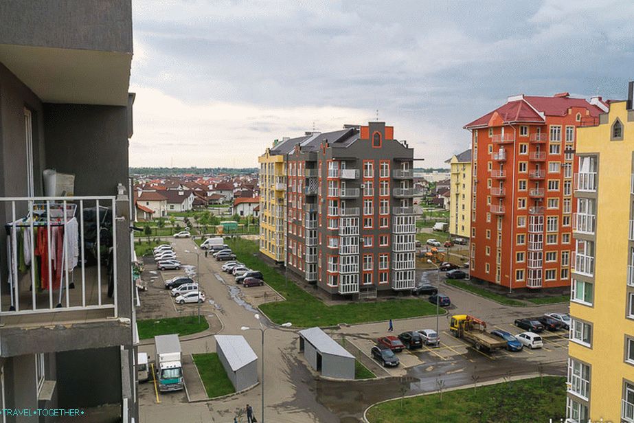 U daljini možete vidjeti njemačko selo